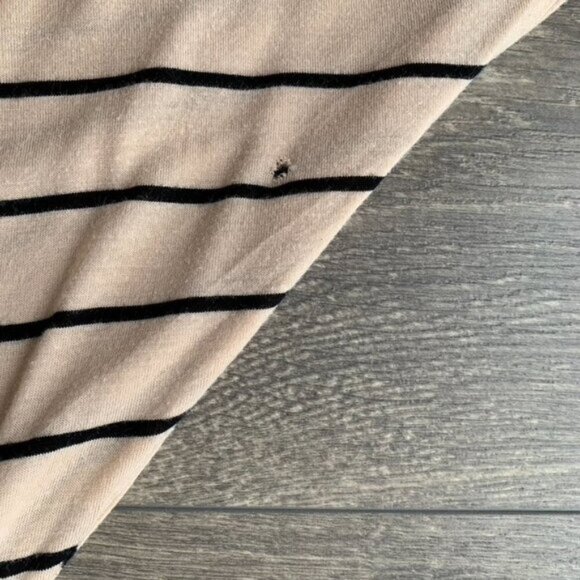 H&M Women's Tank Top Stripes Cropped Sleeveless Taupe Neutral Casual Flowy 4 - Picture 12 of 14